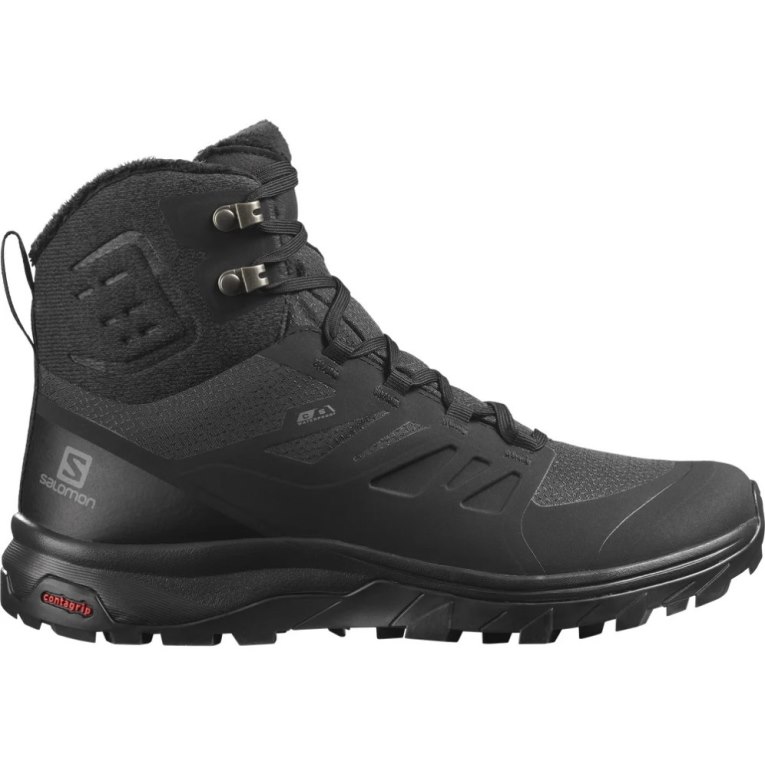 Botas de Inverno Salomon Outblast Thinsulate Climasalomon Impermeáveis Feminino Pretas | PT T59482